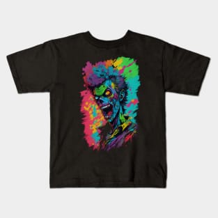 Color explosion Zombie with shirt Kids T-Shirt